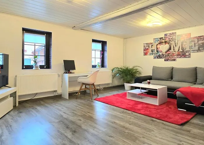 Apartmán Happy Homes Red - Dein Stylisches Maisonette-apartment Mit Wow-effekt!